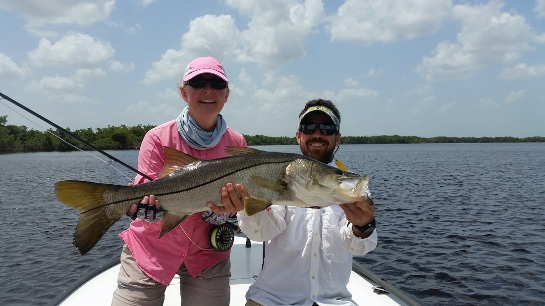 Sarah with a big snook!